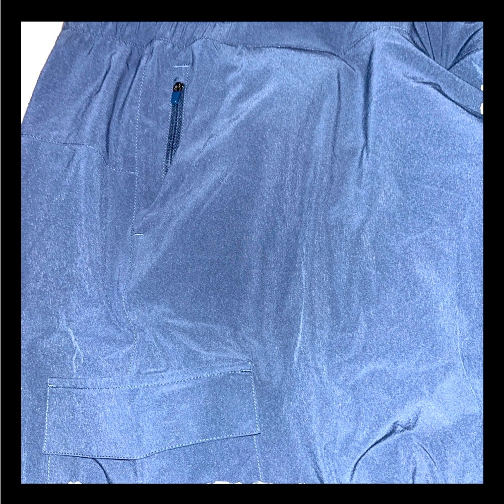 All In Motion Women's Cargo Navy Blue 4-Way Stretch Light Mid-Rise Jogger Pants - Picture 7 of 11